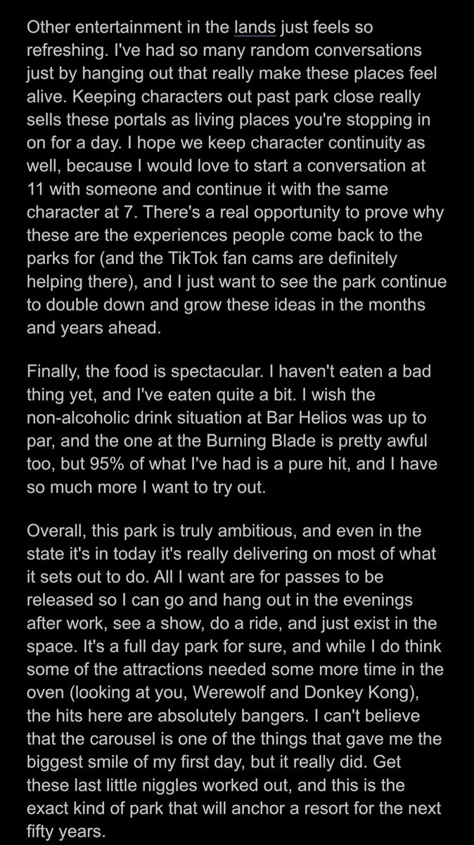 MaxJAckerman's tweet image. Wrote some thoughts on the Epic Universe previews, and some of the things that are and aren’t working that don’t feel like they can be super changed before the park opens in a few weeks.