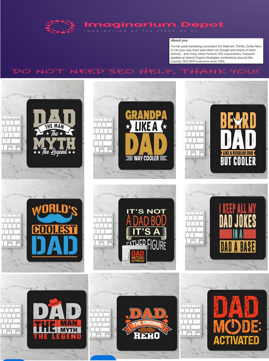 ImaginariumDep's tweet photo. Level up Dad’s game this #fathersday with the ultimate personalized mouse pads. Perfect for #gamers, streamers, or desk warriors. Shop early, don’t miss out. https://t.co/Zfk7CxgBb7
#FathersDayGifts #GamerDad #GamingSetup #TechGifts #CustomMousePad #GiftsForHim https://t.co/VskBnvhrf9