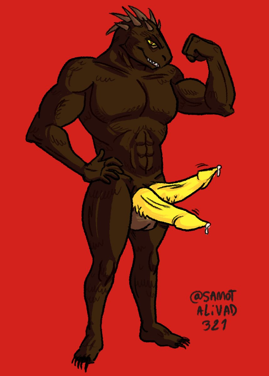 They got me drawing buff aligator men