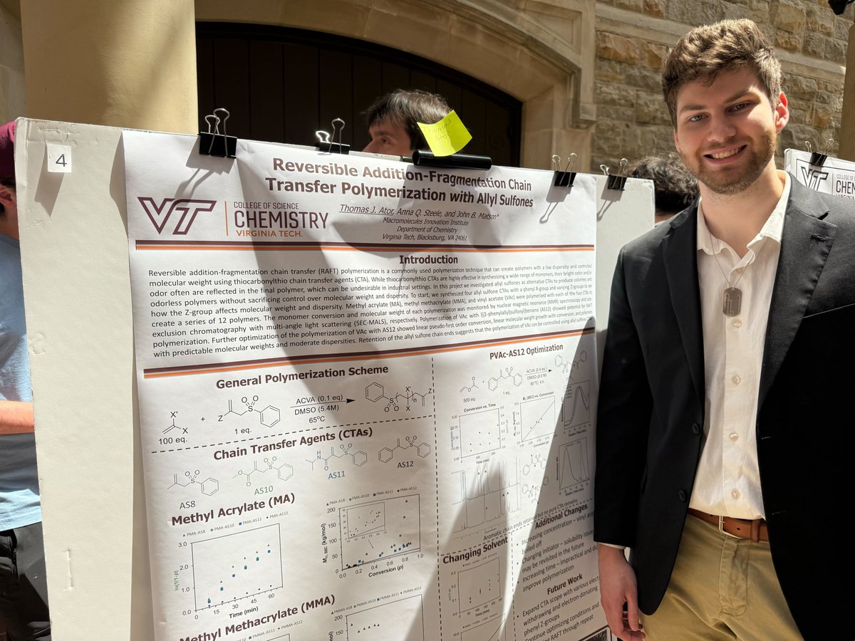 MatsonLab_VT's tweet image. Our undergrads Thomas, Deckland and Alex did a great job at the Undergraduates poster session in the HHS atrium today! We are super proud of their achievements and hard work !!