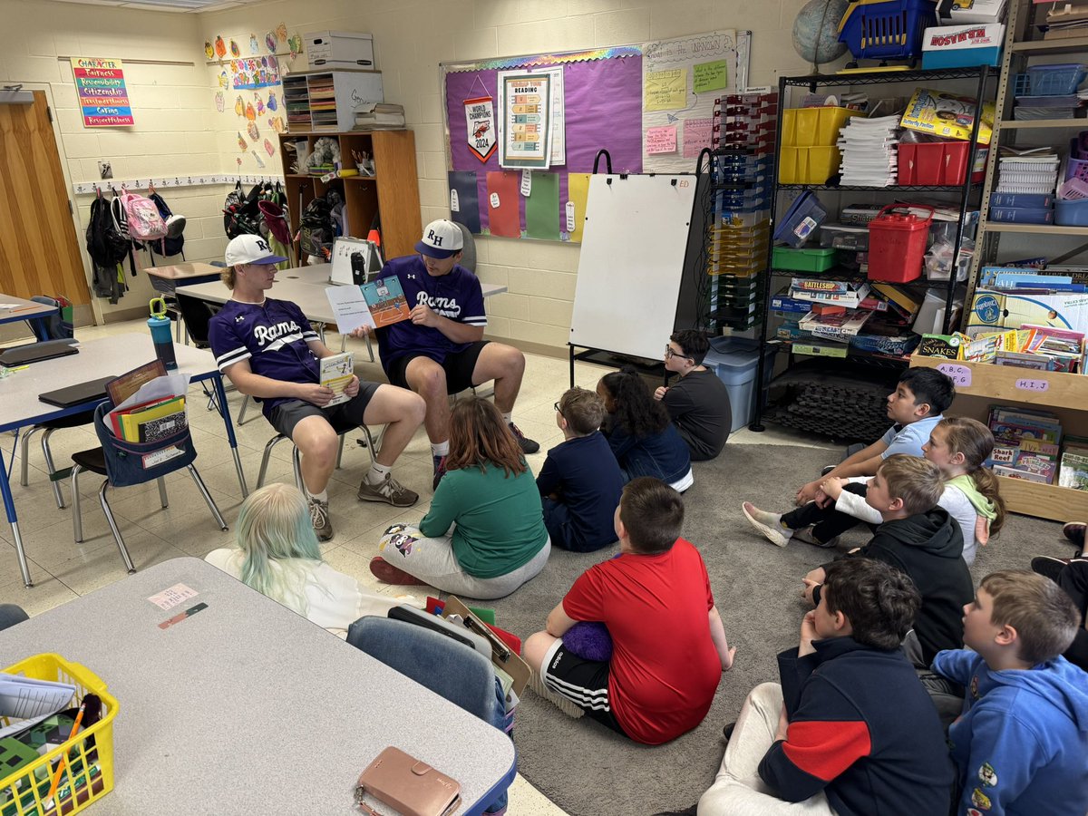 RJ and Evan Roy-Hart SAAC Members read to our Future RAMS!