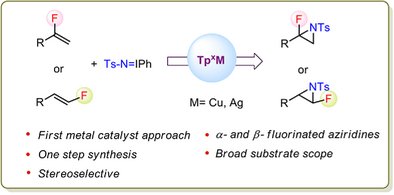 Article from Homogeneous Catalysis Lab <a href="/PedroJPerez65/">Pedro J. Perez</a>

"Introducing the Aziridination of Fluorinated Olefins by Metal-Catalyzed Nitrene Transfer'

<a href="/angew_chem/">Angewandte Chemie</a>

onlinelibrary.wiley.com/doi/10.1002/an…

@netwoasis <a href="/geqo_rseq/">GEQO RSEQ</a>

#WeareUniversidaddeHuelva