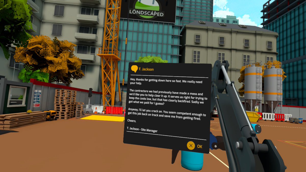 b1rdcor3_games's tweet photo. It’s Friday and time to get back into my digger.

Onto the building site for some cleanup.

#nowplaying #digvr #digger #digging #vr #psvr #game #games #gamer #gaming #videogame #videogames #videogaming #playstation #playstation5 #playstationvr #WiredCreator @WiredP @DigVRgame https://t.co/iy725SCKvn