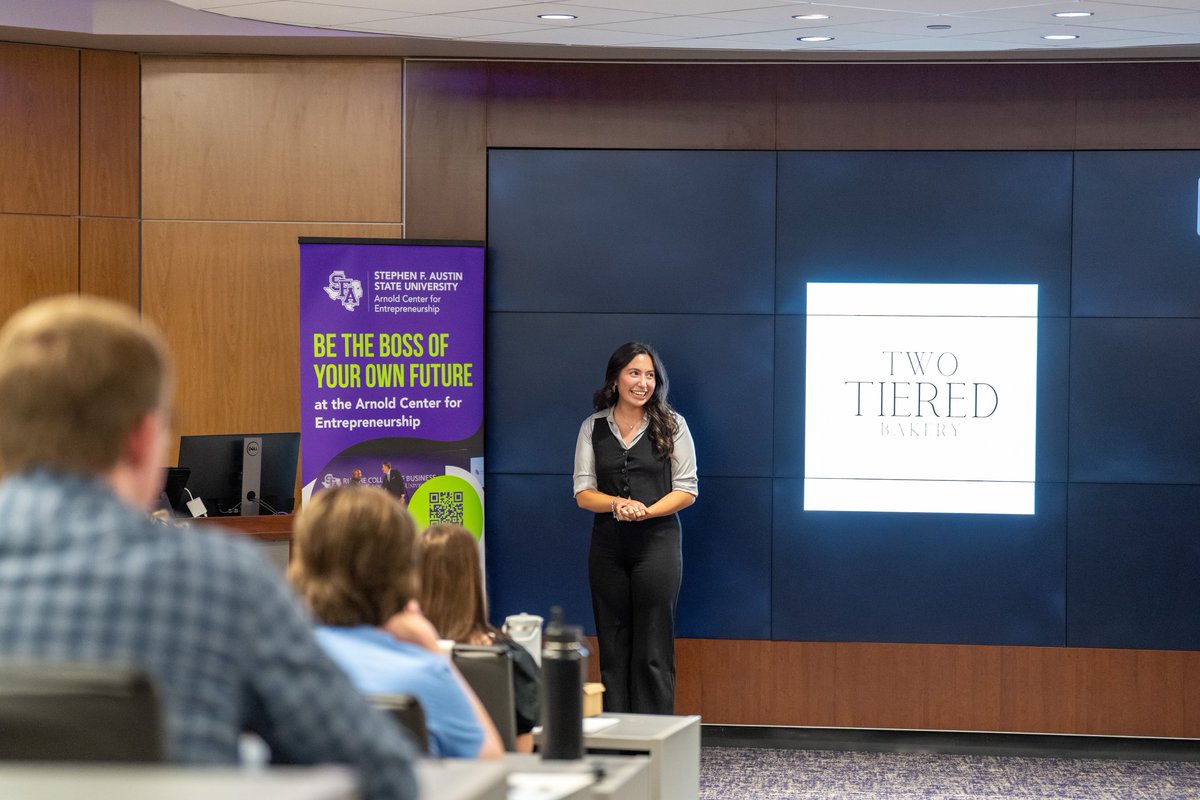 Arnold Center for Entrepreneurship (@sfa_ace) on Twitter photo The 2025 Lumberjack Entrepreneurship Competition is a wrap! From 12 standout semi-finalists to a high-energy final round, our students showed what SFA innovation is all about. Congrats to all who pitched and inspired!
#Entrepreneurship #Innnovation <a href="/RuscheBusiness/">Rusche Business</a> <a href="/SFASU/">Stephen F. Austin State University</a> The 2025 Lumberjack Entrepreneurship Competition is a wrap! From 12 standout semi-finalists to a high-energy final round, our students showed what SFA innovation is all about. Congrats to all who pitched and inspired!
#Entrepreneurship #Innnovation <a href="/RuscheBusiness/">Rusche Business</a> <a href="/SFASU/">Stephen F. Austin State University</a>