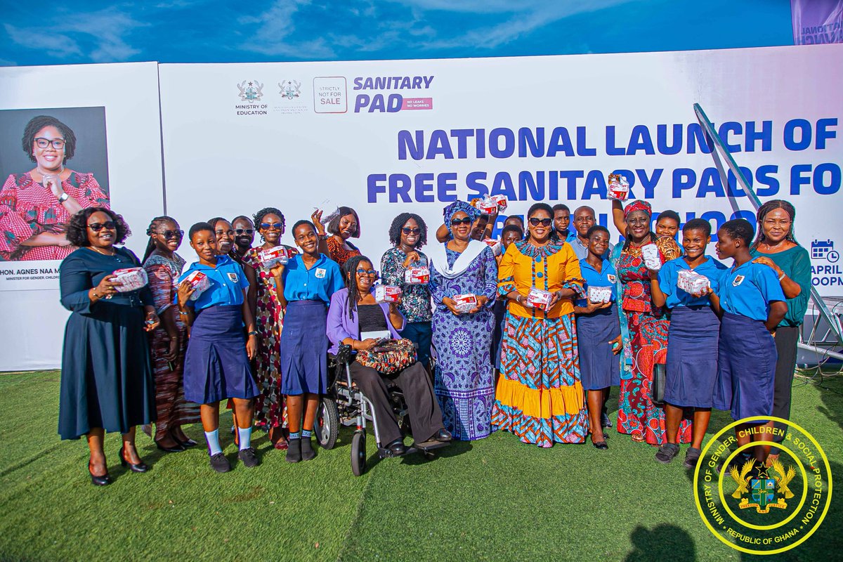 Min. of Gender Ghana (@mogcsp_ghana) on Twitter photo President John Mahama, under the auspices of <a href="/mogcsp/">MoGCSP GHANA</a>, has launched the #free #sanitarypads for #schoolgirls. The #initiative seeks to ensure #menstrual dignity, promote #genderequality, & improve school attendance among girls. #socialempowerment
facebook.com/share/p/1AaGKw… President John Mahama, under the auspices of <a href="/mogcsp/">MoGCSP GHANA</a>, has launched the #free #sanitarypads for #schoolgirls. The #initiative seeks to ensure #menstrual dignity, promote #genderequality, & improve school attendance among girls. #socialempowerment
facebook.com/share/p/1AaGKw…