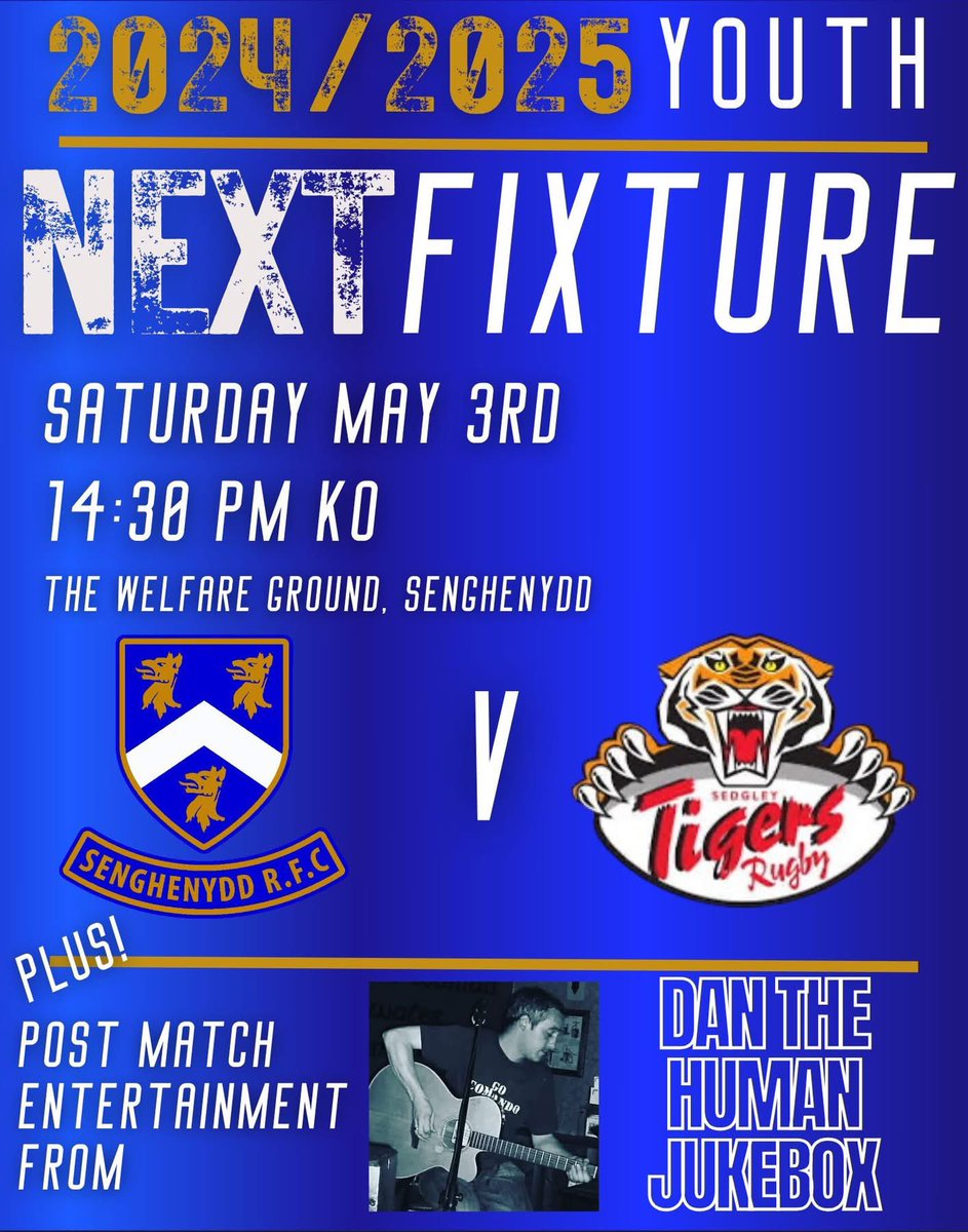 Senghenydd RFC Youth (@saintsrfcyouth) on Twitter photo 🟦🟥 Tomorrow we welcome <a href="/SedgleyTigers/">Sedgley Park Tigers</a> senior colts to the Welfare ground for a good old fashioned 🏴v🏴friendly. We have post match music and the lads will be adorning their Sh#ttest shirts. Let’s give the boys from over the border a day to remember! #snegyoof #iechydda #SRW72 🟦🟥 Tomorrow we welcome <a href="/SedgleyTigers/">Sedgley Park Tigers</a> senior colts to the Welfare ground for a good old fashioned 🏴v🏴friendly. We have post match music and the lads will be adorning their Sh#ttest shirts. Let’s give the boys from over the border a day to remember! #snegyoof #iechydda #SRW72