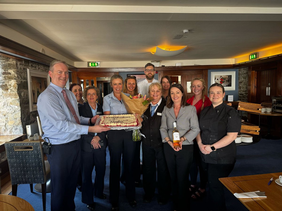 We celebrated a true star yesterday — the wonderful Norma — marking an incredible 25 years at the Trident Hotel! 

Her dedication, warmth and professionalism have shaped so many great memories. 

Thank you Norma, here’s to you and many more to come 🥰

#Kinsale #IrishHospitality