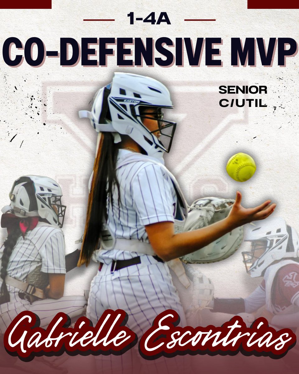 Congratulations to our Senior, Gaby for earning Co-Defensive MVP in district 1-4A ❤️🫶🏼🥎🏹 We are so proud of you!!! LCC for themself a great one 💪🏼