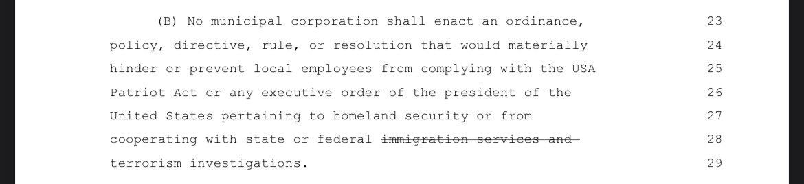 cpusaohio's tweet photo. House Bill 666 (not a joke) does not “protect Ohio communities.” 

Josh Williams wants to give the criminal Trump administration and the feds more power to trample on the rights of regular, everyday people with the Patriot Act. https://t.co/4G0Ez71Vt4