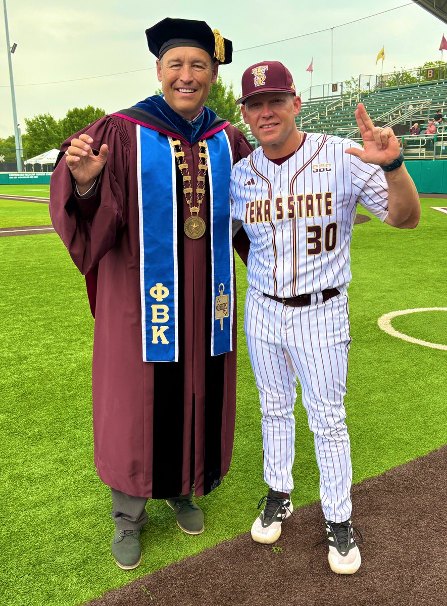 πΊππππ’ π³πππππππππ (@kdamp) on Twitter photo Seven members of <a href="/TxStateBaseball/">Texas State Baseball</a> wonβt be able to attend their <a href="/txst/">Texas State University</a> graduation next week, so after the Regents meeting ended, we did a special ceremony for the guys. Since we won 12-2, I believe Iβve found my new rally cap, Coach <a href="/trouty16/">Steven Trout</a>!πΎβοΈ Seven members of <a href="/TxStateBaseball/">Texas State Baseball</a> wonβt be able to attend their <a href="/txst/">Texas State University</a> graduation next week, so after the Regents meeting ended, we did a special ceremony for the guys. Since we won 12-2, I believe Iβve found my new rally cap, Coach <a href="/trouty16/">Steven Trout</a>!πΎβοΈ