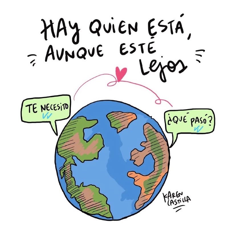 La belleza de encontrar personas 
a las que puedes recurrir en cualquier 
circunstancia, lugar, distancia.
La magia de las conexiones que 
trascienden espacio y tiempo.
                              ☆