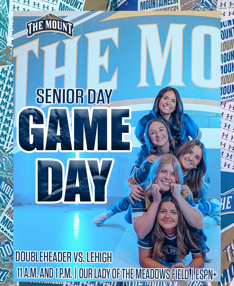 SENIOR DAY GAME DAY ❗ ❗ ❗

🆚: :Lehigh
⏰: 11 and 1 p.m.
📍: Our Lady of the Meadows Field
📈: bit.ly/4hjS6w2
📺: bit.ly/4iH9Li0

#GoMount