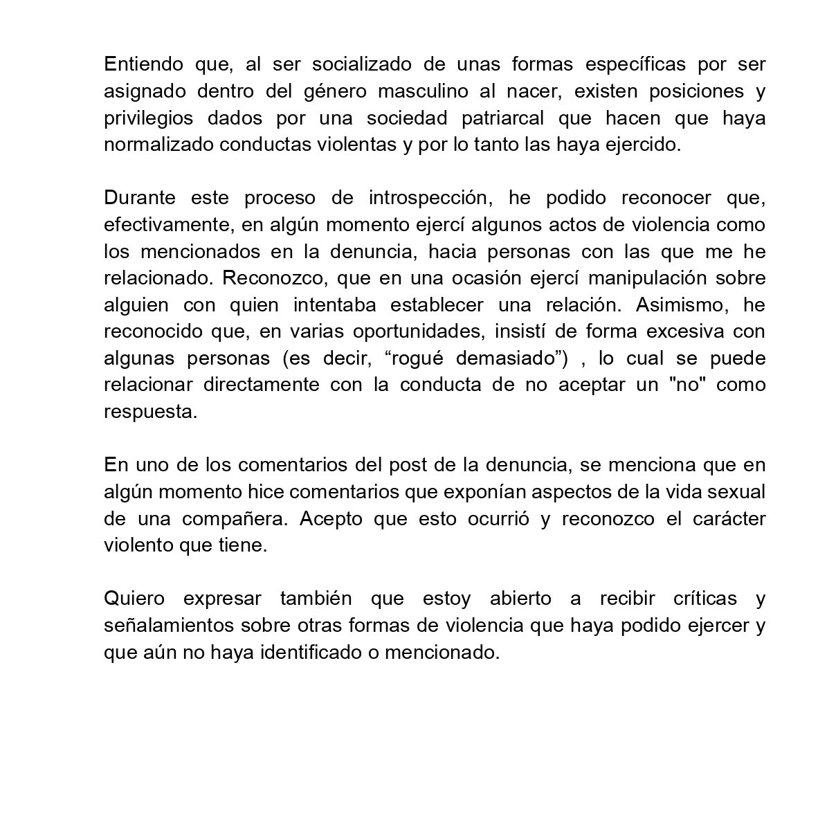 spidermarxx's tweet photo. Pronunciamiento sobre la denuncia pública realizada el día 15 de enero https://t.co/A8fMiJ1Hva