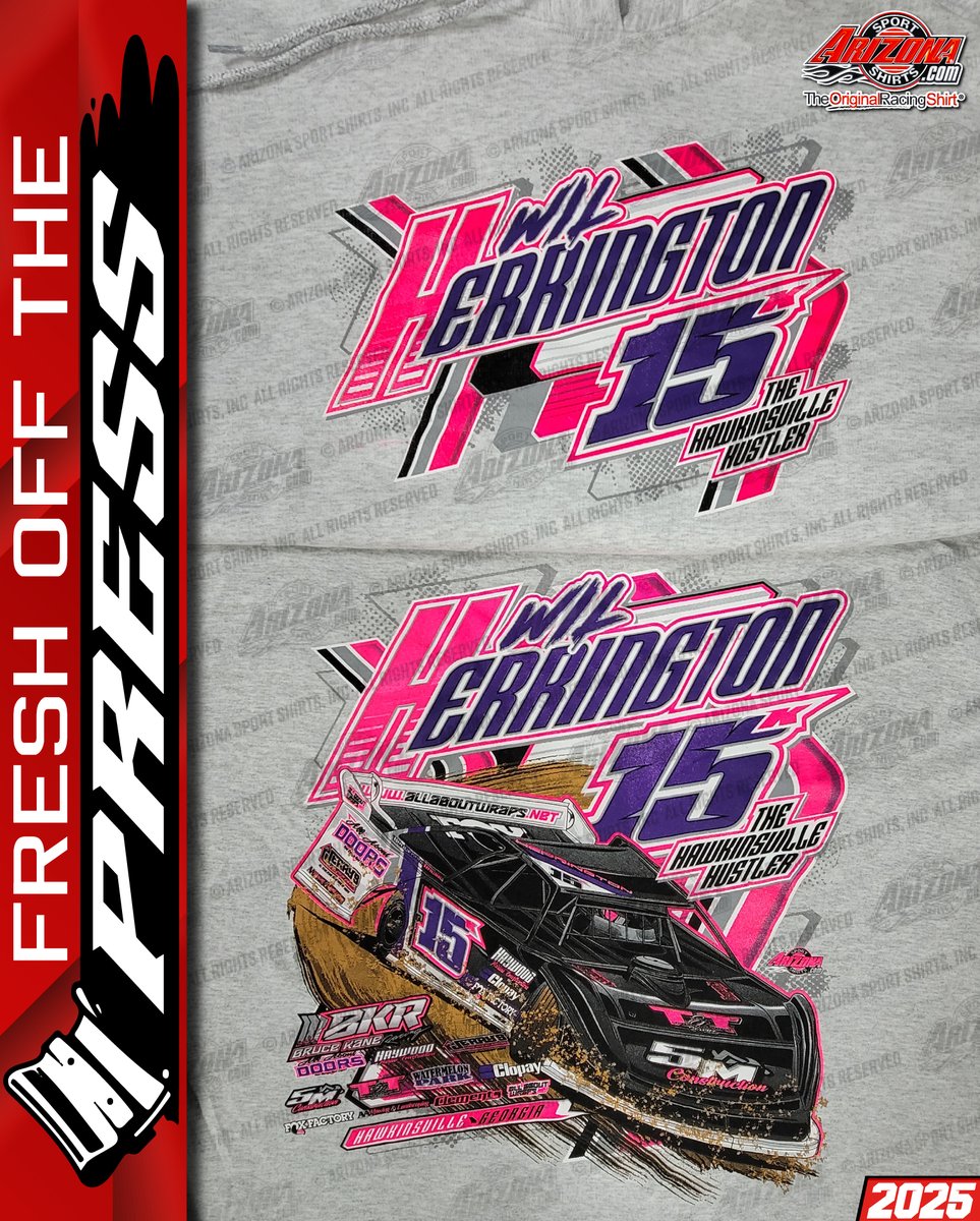 Bright and vibrant colors always make a design pop!

Get this <a href="/WilHerrington14/">Wil Herrington</a> shirt or hoodie at the track now!

#TheOriginalRacingShirt