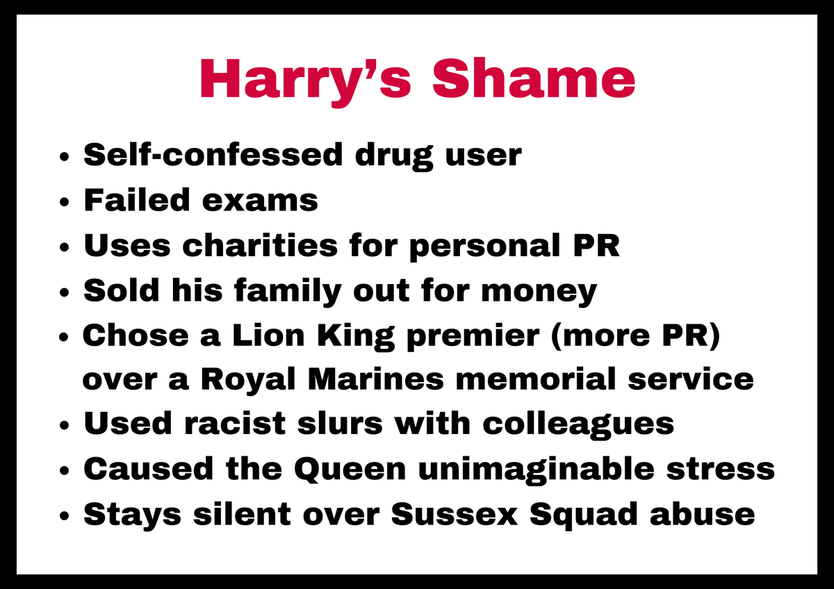 What_Twaddle's tweet image. #FOHarry 
#GrowUpHarry

You forgot to mention how he supports the Sussex Squad who have bullied his father and sister-in-law while they were battling cancer.

Oh, and remember him standing back and allowing Scobie to accuse family members of racism without speaking up for them?
