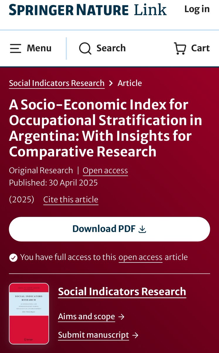 Pub alert🚨 new measure for occupational stratification in Argentina: ARSEI is available here

Download 👇👇👇

doi.org/10.1007/s11205…