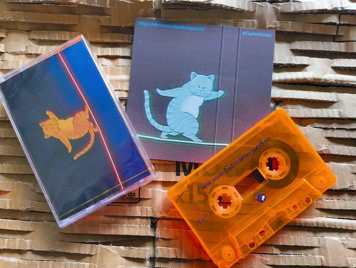 seasid3bliss's tweet photo. Only 6 cassettes left for new wave last century modern by IDENTICUBE [late night lo-fi]

Bright Orange Shells with Dark Blue Text Prints 

Check it out here: https://t.co/mBAQJ9DFEs

@CaptainErsatz https://t.co/NLhOEPPpbO
