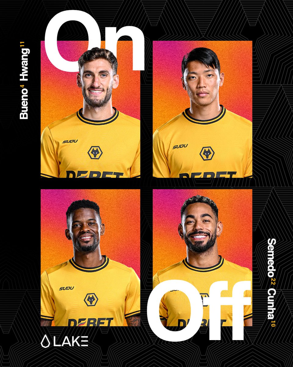 86' | #MCI 1-0 #WOL

Bueno and Hwang on for the final minutes. 

#MCIWOL