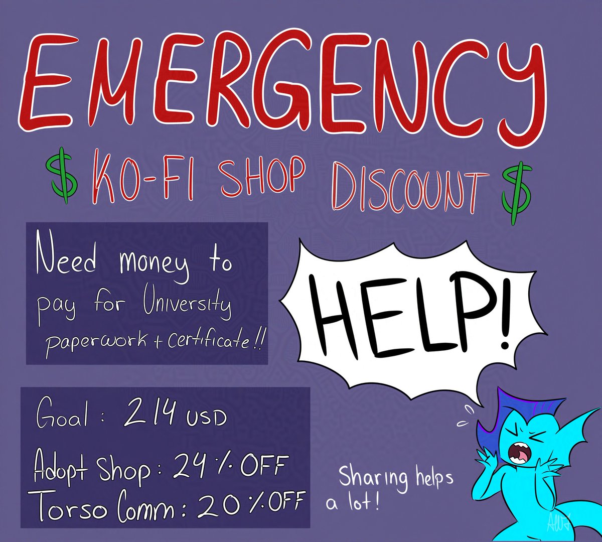 AbomasalWizard7's tweet image. small announcement that i have discounts on my ko-fi page! 
it will help me with paying for my certificates and paperwork!
🎨Torso commissions: 20% OFF
🎨Adoptables: 24% OFF
link vvv
ko-fi.com/abomafish7/lin…
#ArtCommission #ocadoptable