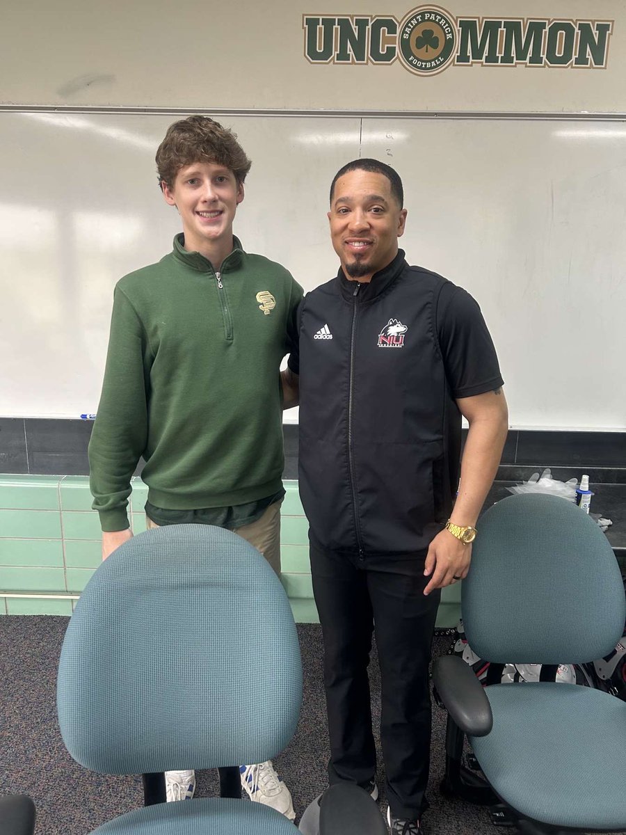 Gavin Gardiner (@gavin_gard) on Twitter photo Thank you Coach Bland for stopping by the other day and telling us more about NIU Football, college camps, and the recruiting process!
<a href="/NIU_Football/">NIU Football</a> <a href="/StPatrickFB/">Saint Patrick Football</a> <a href="/Tom_barrett5/">Tom Barrett</a> <a href="/qbwon/">QBWON</a> Thank you Coach Bland for stopping by the other day and telling us more about NIU Football, college camps, and the recruiting process!
<a href="/NIU_Football/">NIU Football</a> <a href="/StPatrickFB/">Saint Patrick Football</a> <a href="/Tom_barrett5/">Tom Barrett</a> <a href="/qbwon/">QBWON</a>