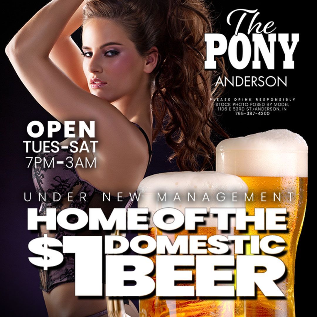 pony_anderson's tweet image. 🍻 Come on down to The Pony Anderson and enjoy our famous $1 domestic beers! 🤩 Open every Tuesday through Saturday from 7pm-3am. 😎 Don't miss out on the best deal in town! #ThePonyAnderson #CheapBeer #DrinkSpecials 🍺