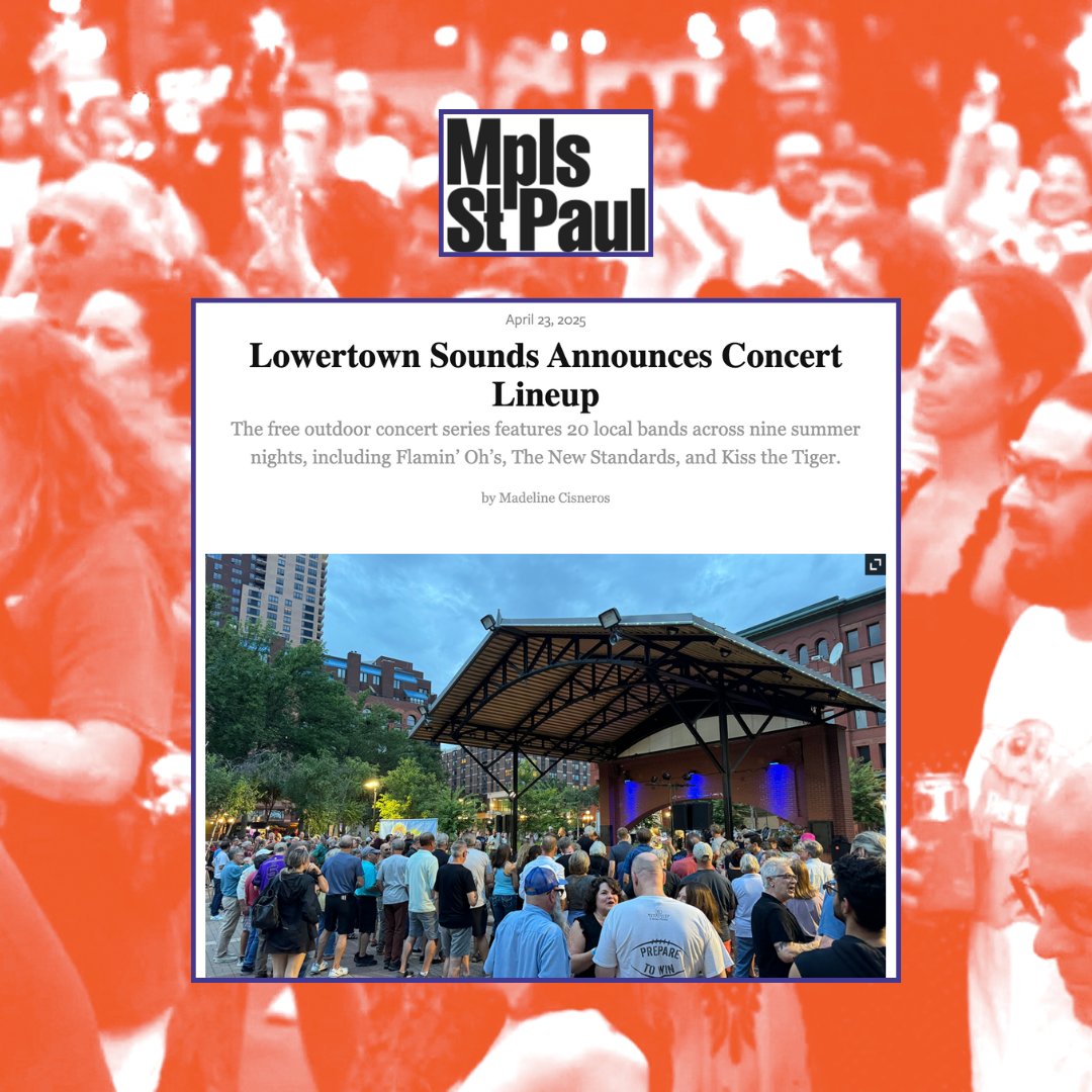 Lowertown Sounds (@lowertownsounds) on Twitter photo Who’s ready for warmer weather this weekend? 🔆 As the days get sunnier, so is our spirit as we’re getting closer to bringing the music back to the stage this summer.
In celebration, we’d like to shine bright on another headline, this time from <a href="/mspmag/">Mpls.St.Paul Magazine</a>! 👏🌤️ Who’s ready for warmer weather this weekend? 🔆 As the days get sunnier, so is our spirit as we’re getting closer to bringing the music back to the stage this summer.
In celebration, we’d like to shine bright on another headline, this time from <a href="/mspmag/">Mpls.St.Paul Magazine</a>! 👏🌤️