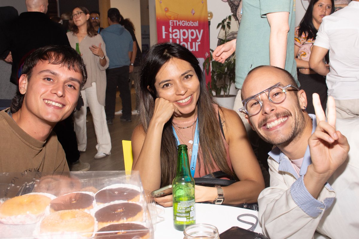 ETH Cinco De Mayo 🔜 Hackathon (@ethcincodemayo) on Twitter photo Recap from last night’s ETHGlobal Happy Hour! What a vibe!
Good friends, great food, dancing, and non-stop fun.
Builders in Web3 really know how to have a good time!
Huge thanks to <a href="/ETHGlobal/">ETHGlobal</a> for bringing this to Mexico 🇲🇽 and to <a href="/EthMedellin/">ETH Medellín</a> and <a href="/ETHCincoDeMayo/">ETH Cinco De Mayo 🔜 Hackathon</a> for Recap from last night’s ETHGlobal Happy Hour! What a vibe!
Good friends, great food, dancing, and non-stop fun.
Builders in Web3 really know how to have a good time!
Huge thanks to <a href="/ETHGlobal/">ETHGlobal</a> for bringing this to Mexico 🇲🇽 and to <a href="/EthMedellin/">ETH Medellín</a> and <a href="/ETHCincoDeMayo/">ETH Cinco De Mayo 🔜 Hackathon</a> for