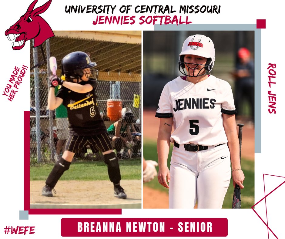 Jennies Softball (@ucmjenssoftball) on Twitter photo Celebrating our seniors now and always! Excited to see where life takes you. You are going to be a difference maker & leader in life. We are proud of you. Most importantly “young Bre” is proud of you! <a href="/breannanewton5/">Breanna Newton</a>
#WEFE #JensForLife ❤️🖤🫏🤘🏼 Celebrating our seniors now and always! Excited to see where life takes you. You are going to be a difference maker & leader in life. We are proud of you. Most importantly “young Bre” is proud of you! <a href="/breannanewton5/">Breanna Newton</a>
#WEFE #JensForLife ❤️🖤🫏🤘🏼
