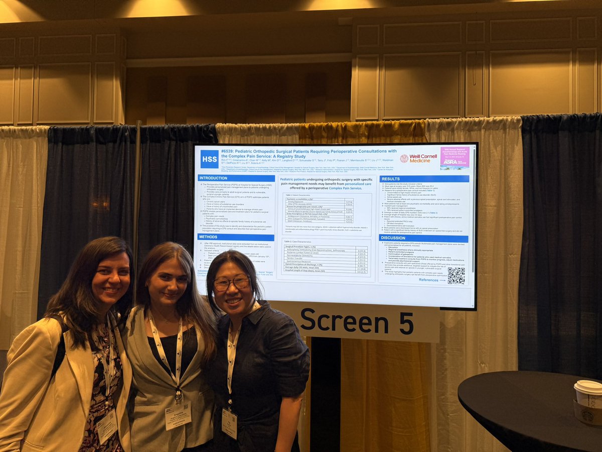 Faye Rim (@f_rimmd) on Twitter photo Great job, Angie! Talking about complex acute postop pain in pediatric patients. <a href="/HSSAnesthesia/">HSS Anesthesiology</a> #ASRASPRING25 Great job, Angie! Talking about complex acute postop pain in pediatric patients. <a href="/HSSAnesthesia/">HSS Anesthesiology</a> #ASRASPRING25