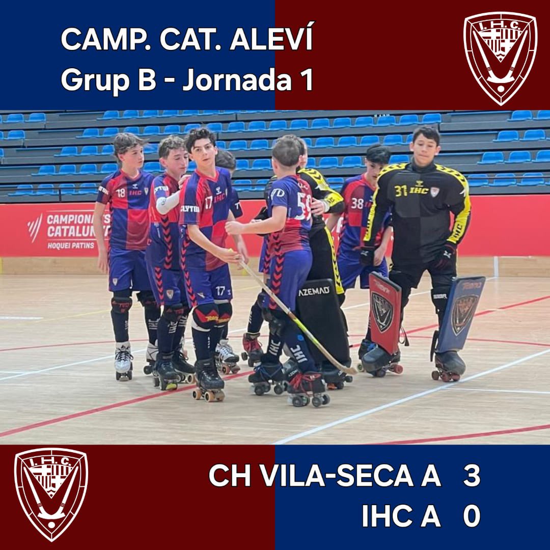 IgualadaHC's tweet image. 《HOQUEI BASE🔵🔴》
#resultatsihc #CCAT | @FCPatinatge

🏑  CH Vila-Seca A 3
🔵🔴 Aleví A 0