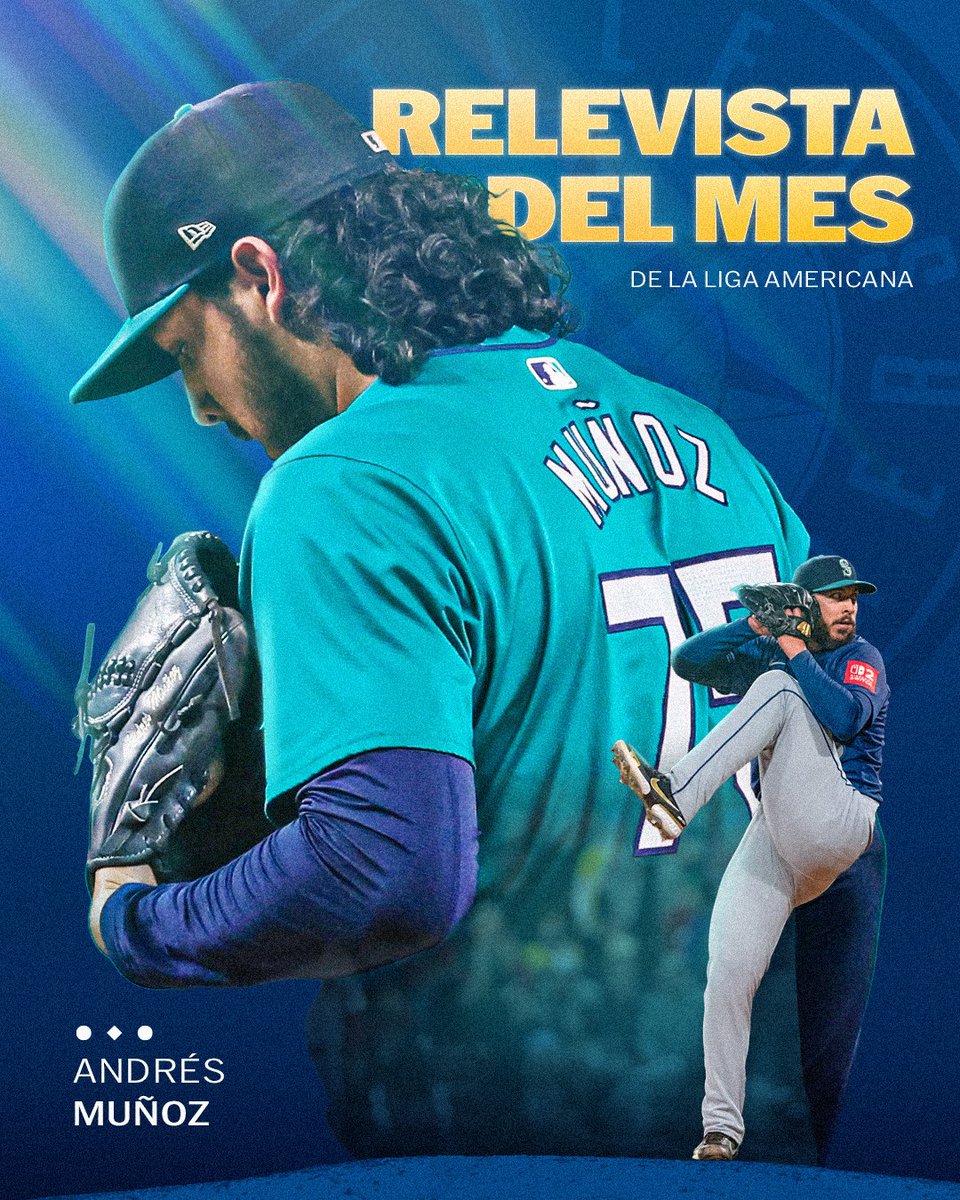 El Relevista del Mes de la Liga Americana es mexicano 🇲🇽⚾️.
Andrés Muñoz estuvo intratable todo abril.
Acumula 11 salvamentos, 1 victoria y 19 ponches en 15 entradas 🔥🔥🔥.
Además no permitió carrera y solo cinco hits.