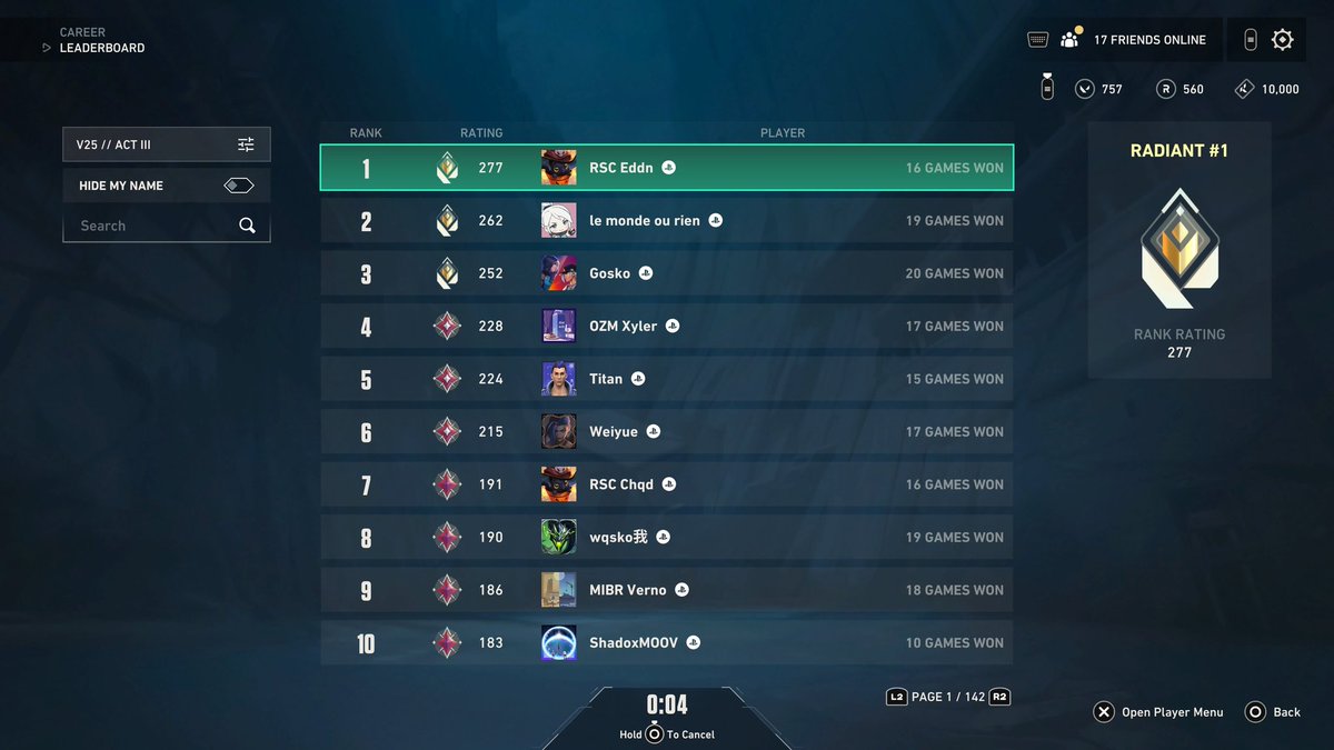 Radiant Rank 1 every act + Beta 🥱🥱