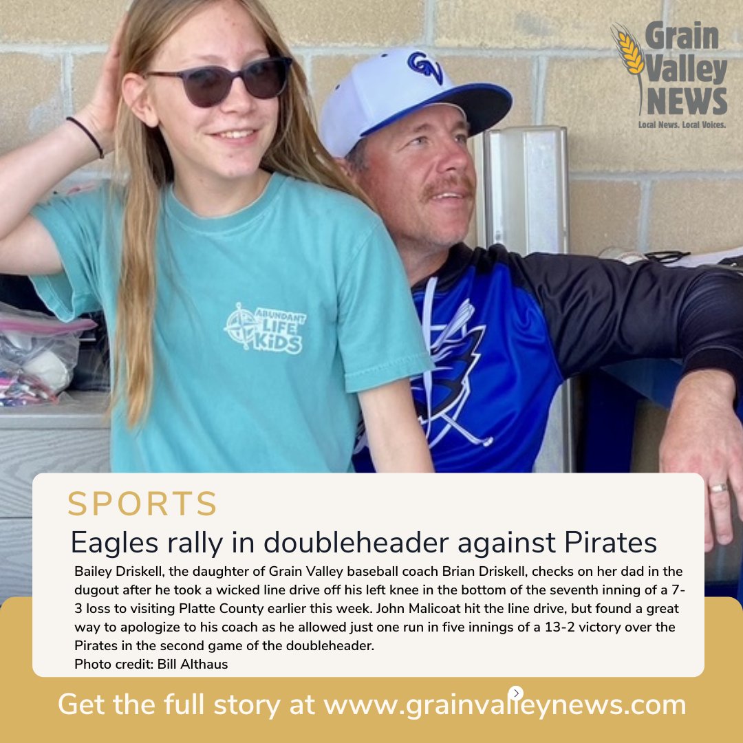 In Sports: Eagles rally in doubleheader against Pirates

grainvalleynews.com/news/eagles-ra…

Story and photo by <a href="/AlthausEJC/">Bill Althaus</a>