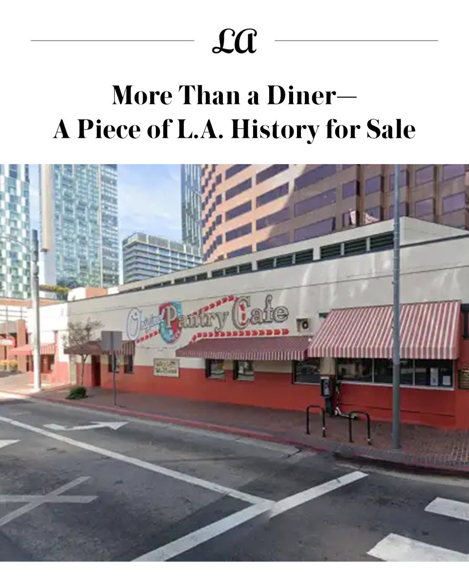 LAmag's tweet photo. After 101 years, The Original Pantry has closed its doors. The beloved downtown L.A. diner is now for sale near Crypto Arena—offers due May 23. A piece of city history is up for grabs. #LAHistory #TheOriginalPantry https://t.co/rFG3grHcR7 https://t.co/qMbwXmaHQr