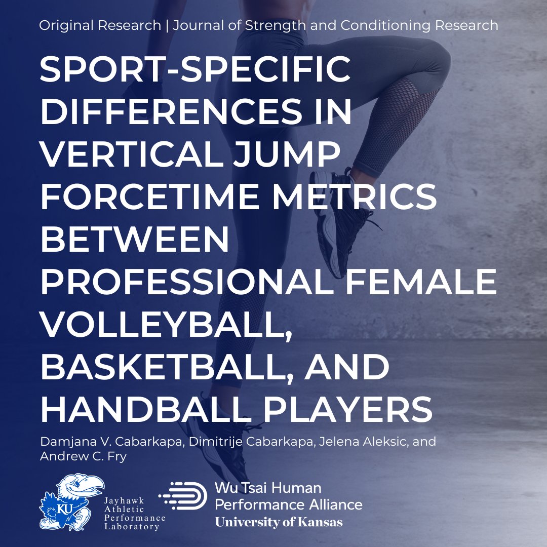 📃PUBLISHED📃

Sport-Specific Differences in Vertical Jump ForceTime Metrics Between Professional Female Volleyball, Basketball, and Handball Players

Link for full access: journals.lww.com/nsca-jscr/full…

#verticaljump #handball #volleyball #basketball #research #JAPL #WuTsaiAlliance