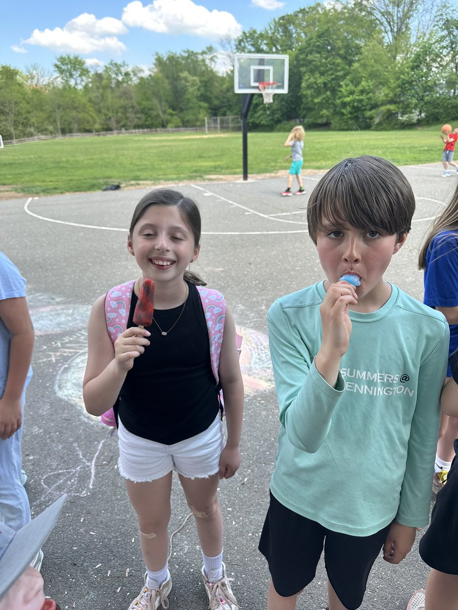 Ending the day with some ice pops!