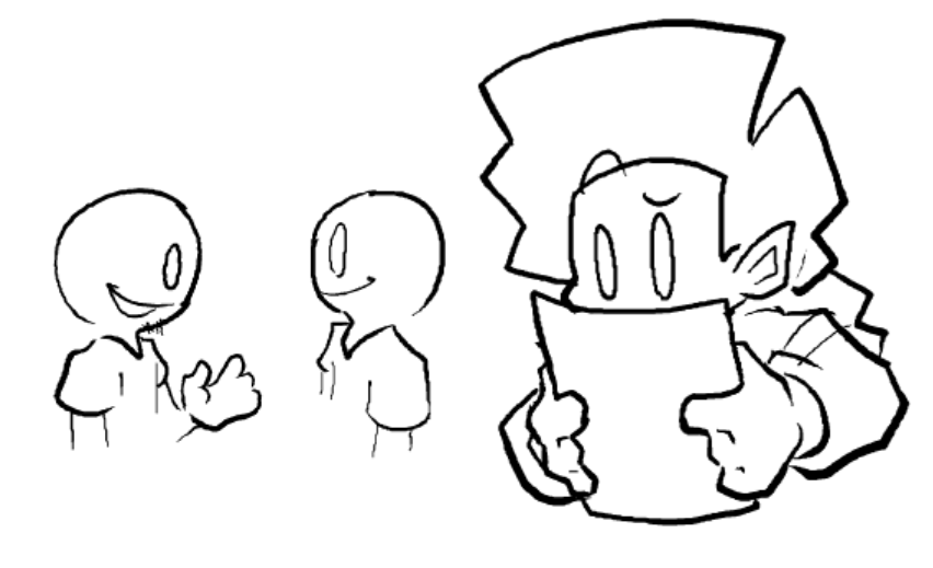 STRT23's tweet image. Since I've started production on the Wild FNF mod, some cutscenes or gameplay moments will have some random background characters.
If you want to be one or have your oc be there, feel free to send it.

I will be referencing this post throughout development so no rush.