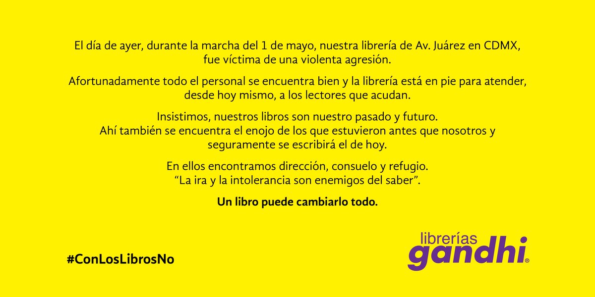 Las ganas de que leas siguen intactas. #ConLosLibrosNo