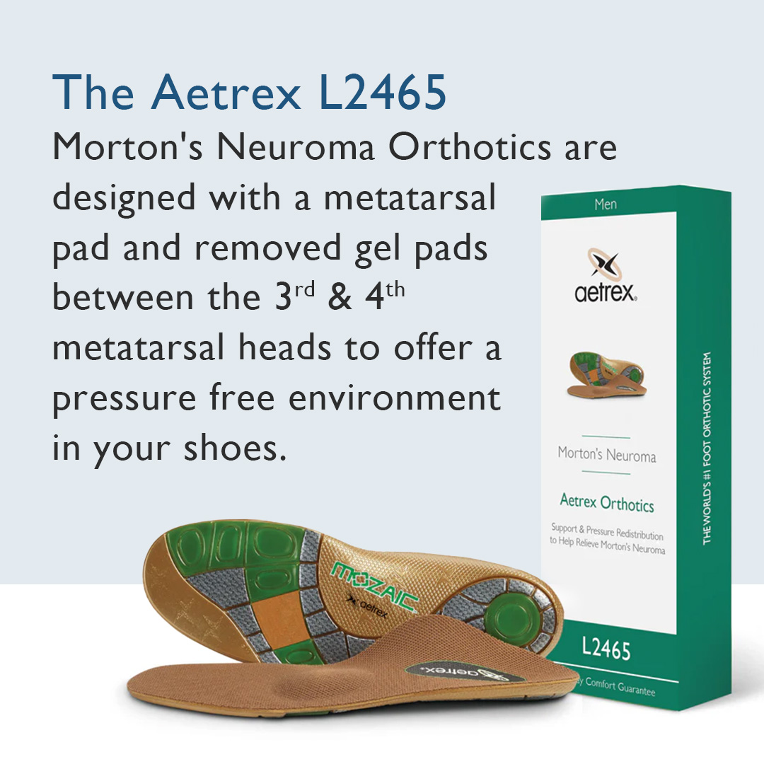 Did you know tight shoes and high-impact activity can contribute to Morton’s Neuroma? The solution starts with proper support, and we can help 🦶 bit.ly/3GAv5bz