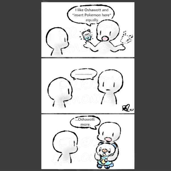 FrostyAlmonds's tweet photo. (Almost) Daily Oshawott 848. My friend said this (about cats vs dogs) before and it's still funny to me sfbjka

#pokemon https://t.co/XYLflryPqQ
