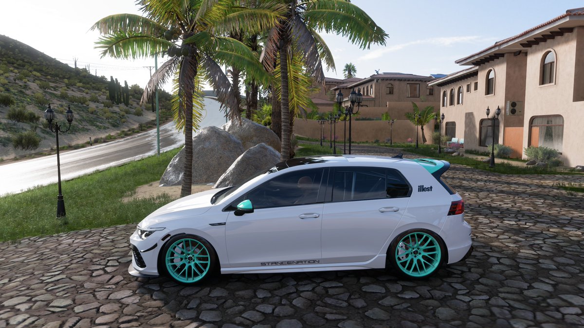MirkoGTR's tweet photo. My Volkswagen Golf MK8 R (2022) 📸 #ForzaHorizon5 #FH5 #Forza5 #Forzashare #VW #GolfMk8 #GolfR #mk8 #volkswagen #golf8r #vwperformance #MadeInGermany #speedhunters #StanceWorks #Stanced #stancenation #fitment https://t.co/B7M1z8IRta
