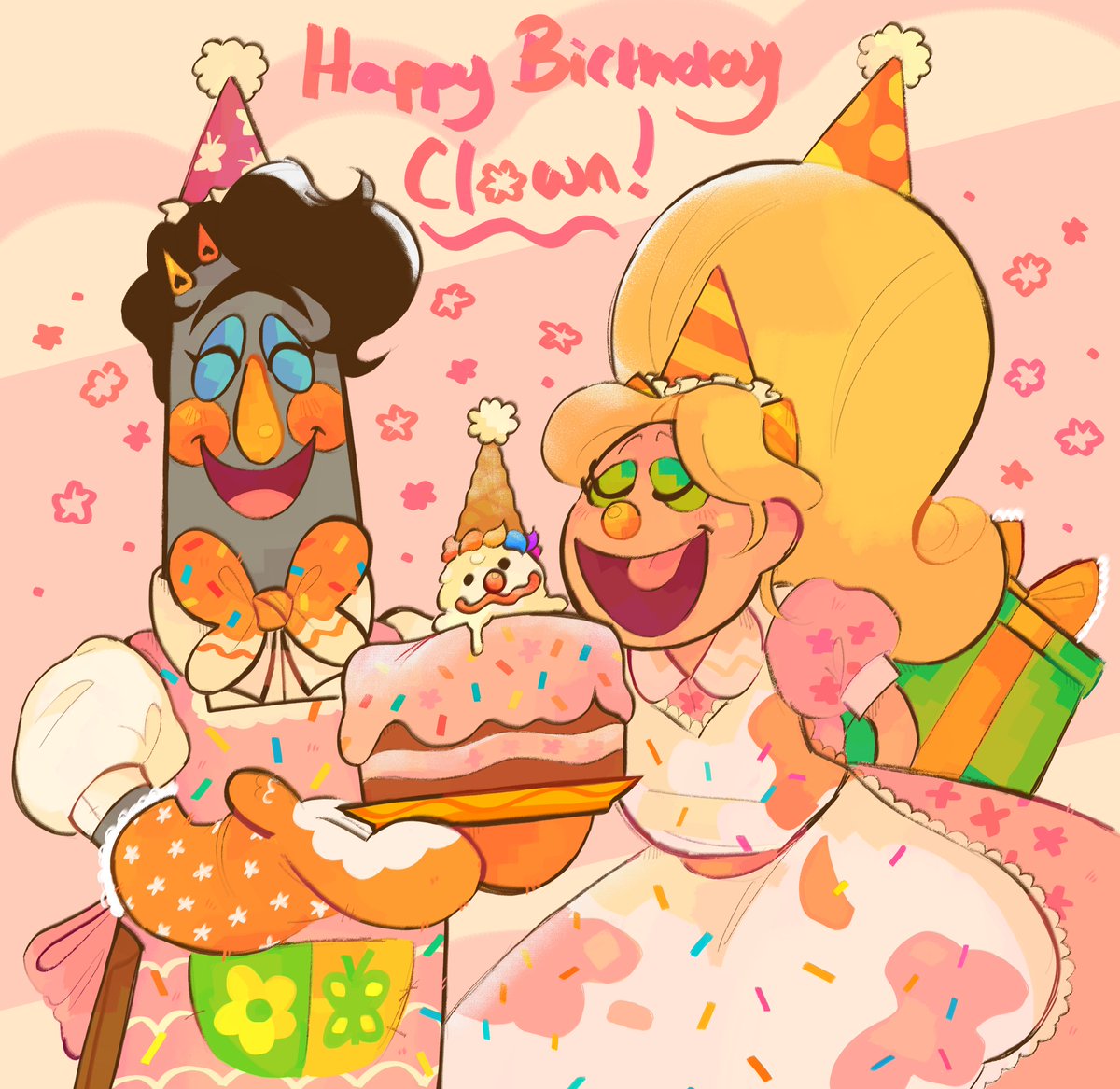 catliker49's tweet photo. Happy Birthday @_PartyCoffin_ !! Have a super duper Awesome amazing extraordinary incredibly lovely stupendously dapper wonderfully wicked day wehehe!! 💛💛💛

#welcomehome #welcomehomepuppetshow #juliejoyful #frankfrankly https://t.co/jF2rdle8t8