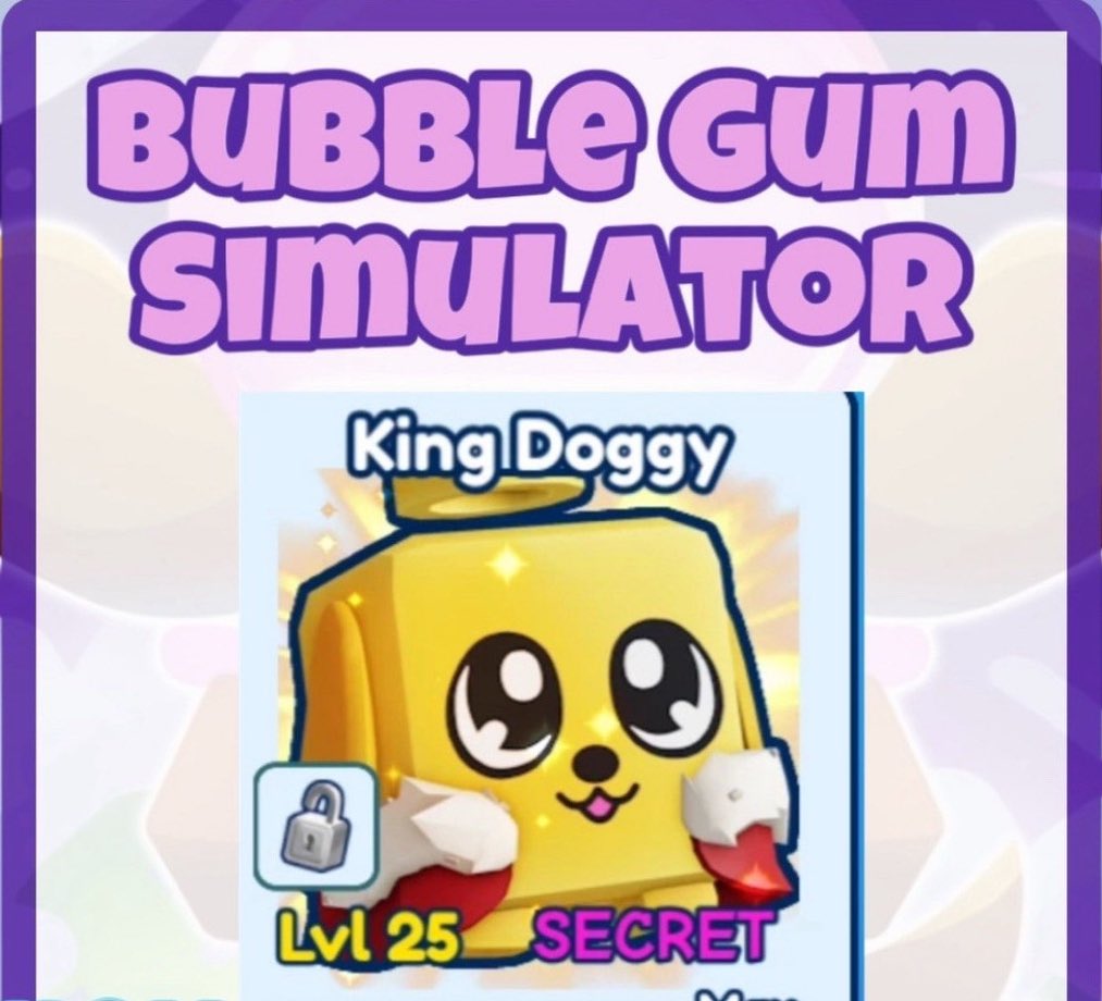 KING DOGGY 👑 GIVEAWAY ! How to join 👇 
#1 Follow me / <a href="/8Axol/">gives</a> ✨
#2 Like ❤️
#3 Retweet ♻️
#4 drop your username BELOW 👇 #BubbleGumSimulatorINFINITY #BGSI #bgsi #bubblegumsim #Giveaway #roblox #kingdoggy