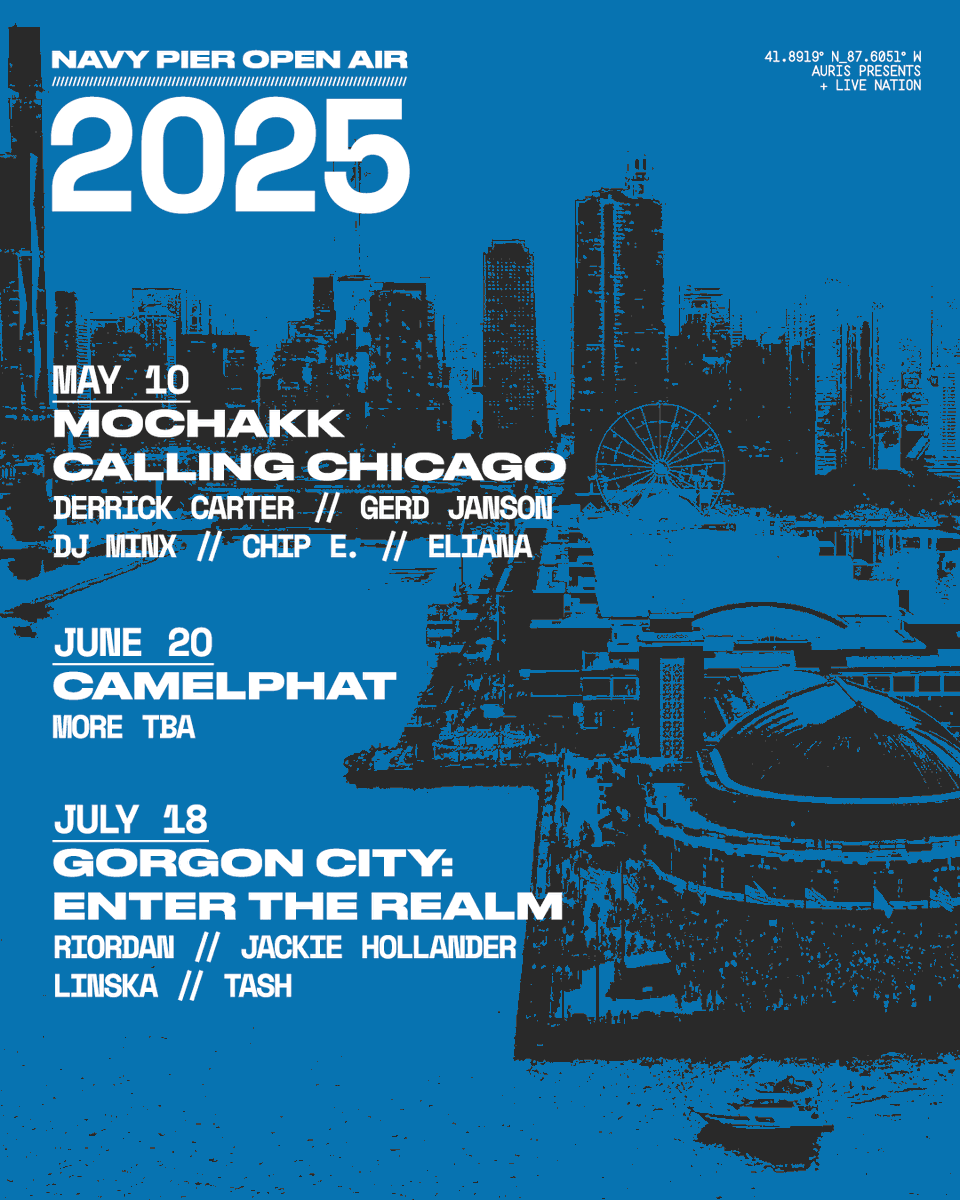 Summer's looking pretty iconic 🌤️ We return exactly one year later for our first show of <a href="/NavyPier/">Navy Pier</a> Open Air 2025 next Saturday 

Tickets selling quick for all 3 shows → hive.co/l/navypieropen…