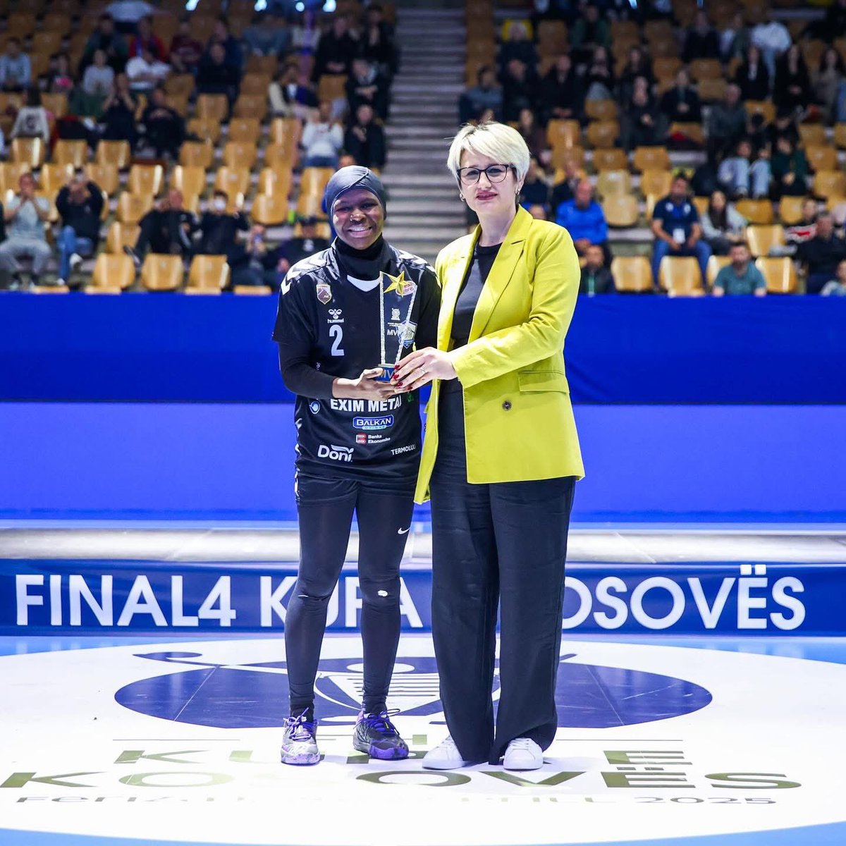 ⭐️MVPs of the Kosovo Cup Final 4!
Wadi Chebbi (Kastrioti) and Salemateu Camara (Ferizaj) delivered top performances and were crowned MVPs of the tournament!
#KosovoCup #Final4 #MVP #Handball