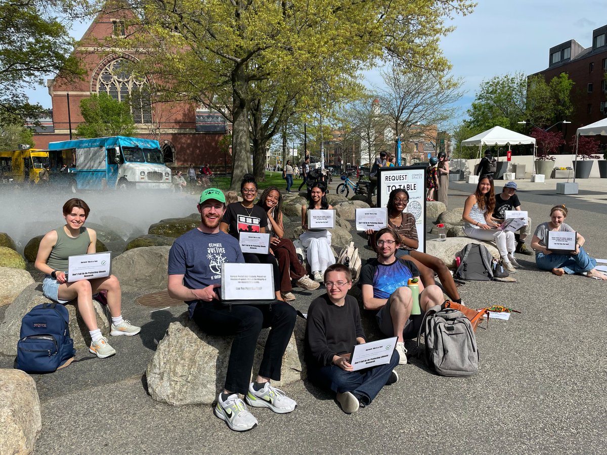 jasmine wynn (@jasminewynnnyc) on Twitter photo This May 2nd, students across the country made their voice clear: This is not a test.
Happy to have stood alongside by peers at Harvard to call on our school to protect the integrity of our climate research as a part of the nationwide <a href="/cclimatenetwork/">Campus Climate Network</a> action this afternoon :) This May 2nd, students across the country made their voice clear: This is not a test.
Happy to have stood alongside by peers at Harvard to call on our school to protect the integrity of our climate research as a part of the nationwide <a href="/cclimatenetwork/">Campus Climate Network</a> action this afternoon :)