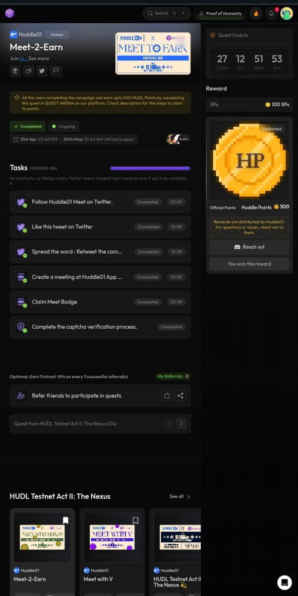 AAthariyy73159's tweet photo. @huddle01com ๐
Ur boy is here fighting, Bullish, grinding all for #huddle01com
Because am huddlers ๐ฏ๐ฅ
@huddle01com ๐โ
https://t.co/k4uwx4YPAM