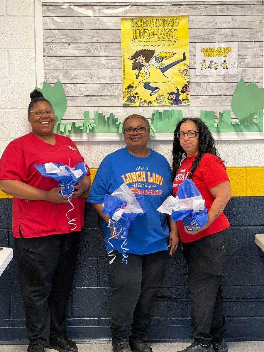 Happy School Lunch Hero Day to our amazing CMS Cafeteria Staff! We appreciate all they do to ensure our students get a delicious and healthy meal each day!