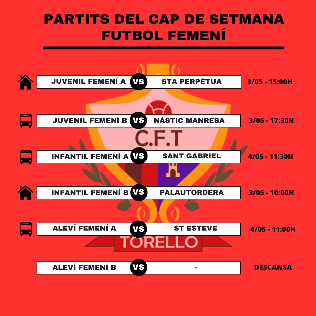 𝐅𝐔𝐓𝐁𝐎𝐋 𝐁𝐀𝐒𝐄 𝐅𝐄𝐌𝐄𝐍Í⚽️

Partits del cap de setmana👇🏼

❤️🖤