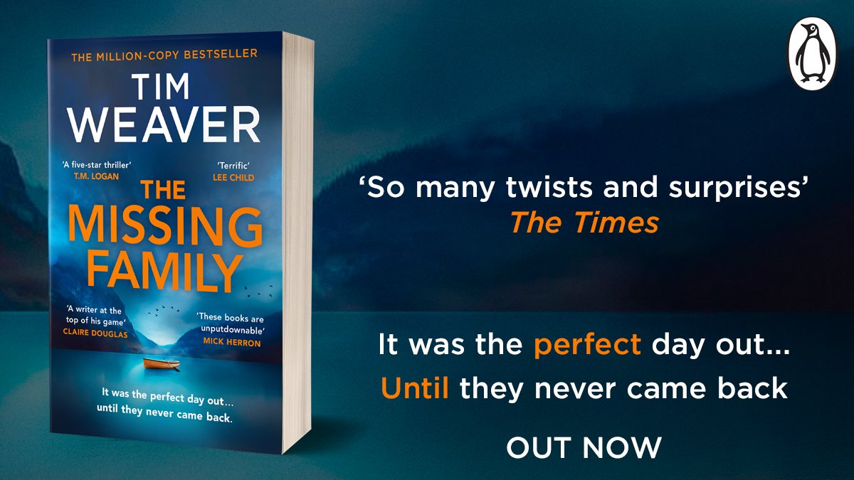 Penguin Michael Joseph (@michaeljbooks) on Twitter photo ‘What a talent’ Daily Mail
‘Terrific’ Lee Child
It was the perfect day out ...
Until they never came back.
Read the edge-of-your-seat Raker thriller from the million-copy bestselling master of the missing person mystery @timweaverbooks amzn.to/4iQ8TZa
#TheMissingFamily ‘What a talent’ Daily Mail
‘Terrific’ Lee Child
It was the perfect day out ...
Until they never came back.
Read the edge-of-your-seat Raker thriller from the million-copy bestselling master of the missing person mystery @timweaverbooks amzn.to/4iQ8TZa
#TheMissingFamily